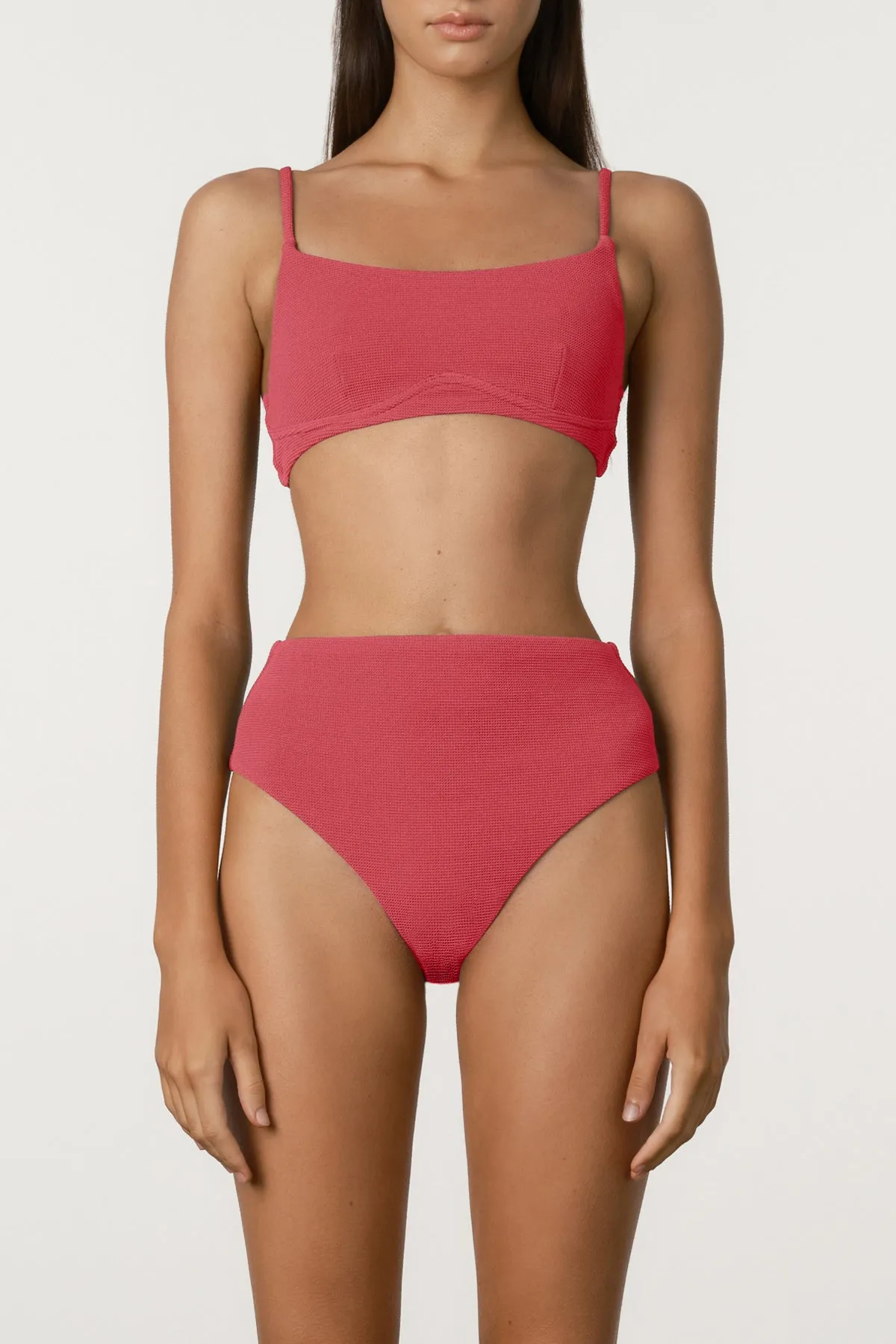 Waffle Waisted High Brief - Berry sold by Zulu and Zephyr product image thumbnail 2