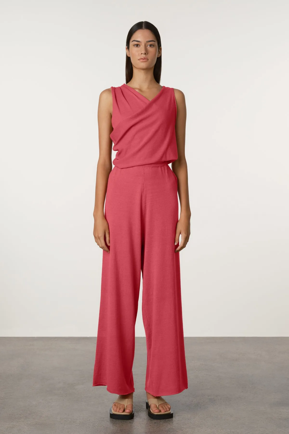 Cotton Blend Knit Pant - Berry sold by Zulu and Zephyr