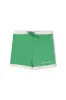 Mini Stripe Rib Surf Short - Parrot Green sold by Zulu and Zephyr