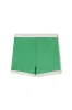 Mini Stripe Rib Surf Short - Parrot Green sold by Zulu and Zephyr