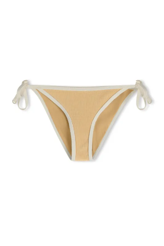 Stripe Rib Tie Side Brief - Marigold sold by Zulu and Zephyr
