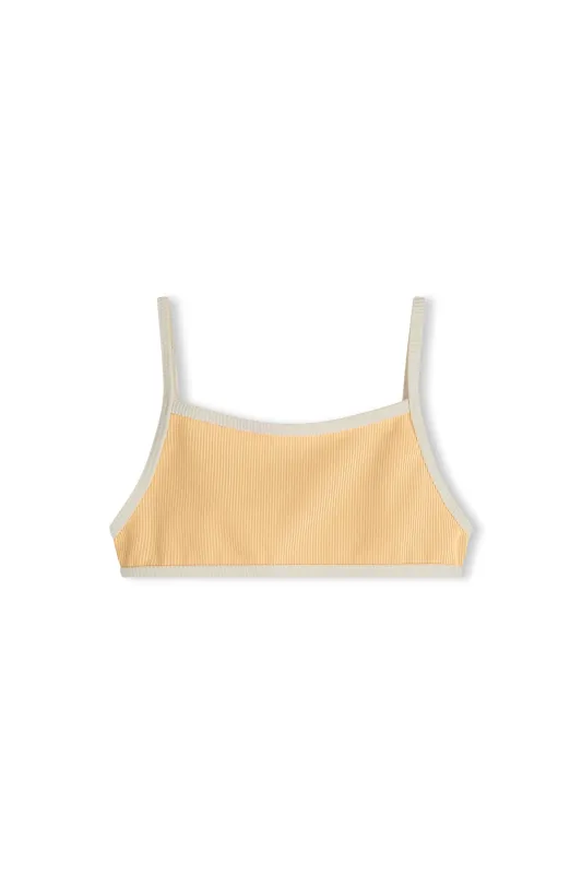 Stripe Rib Adjustable Bralette - Marigold sold by Zulu and Zephyr