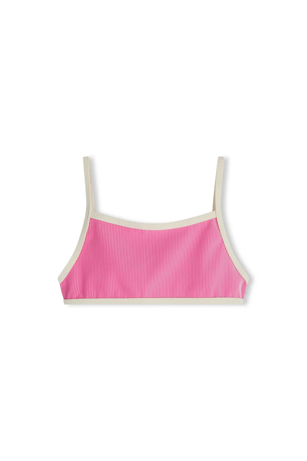 Stripe Rib Adjustable Bralette - Shell Pink sold by Zulu and Zephyr