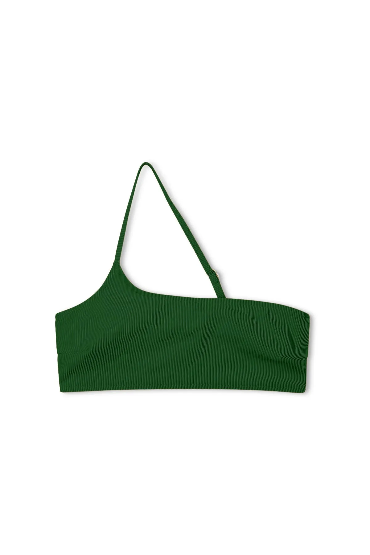 Signature Stripe One Shoulder Bralette - Tallow Green sold by Zulu and Zephyr product image thumbnail 5