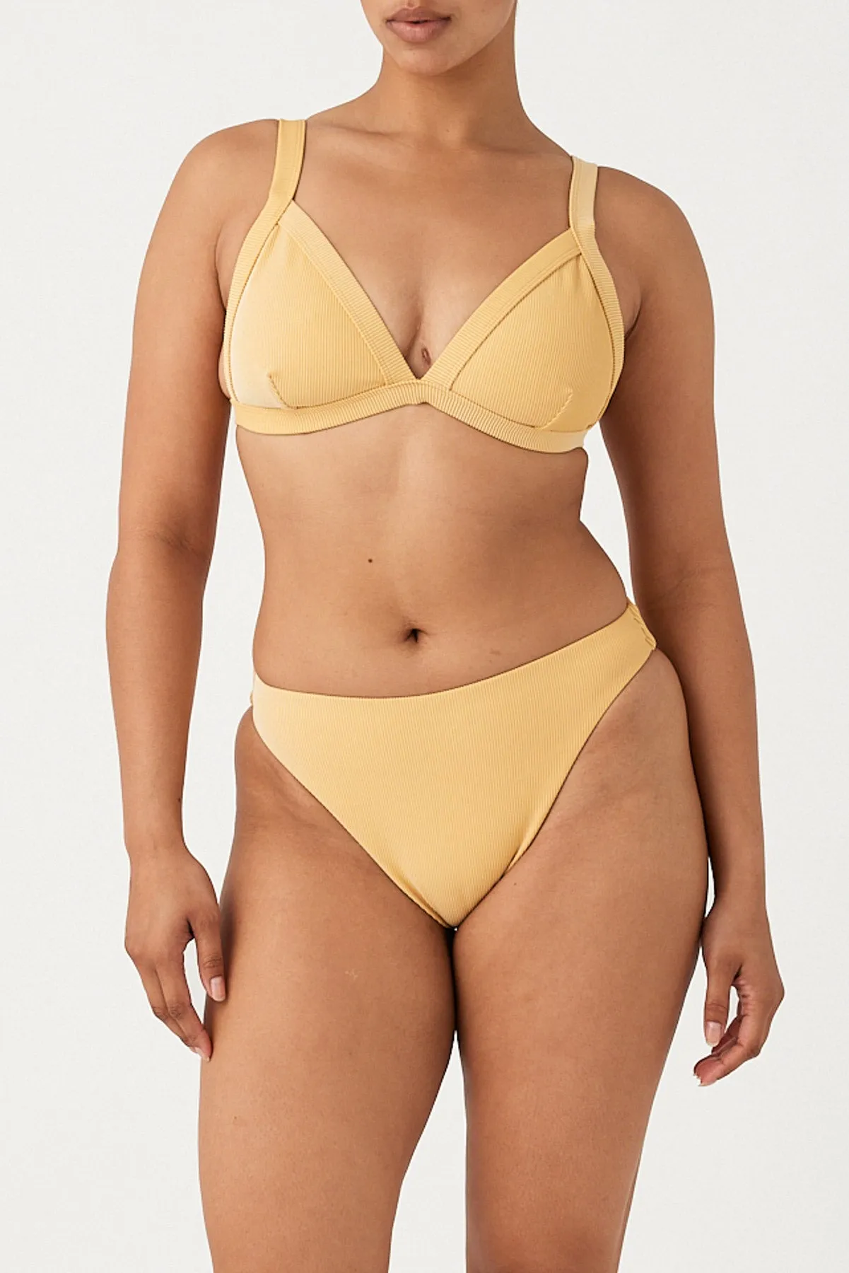 Signature Stripe High Cut Brief - Marigold sold by Zulu and Zephyr product image thumbnail 3