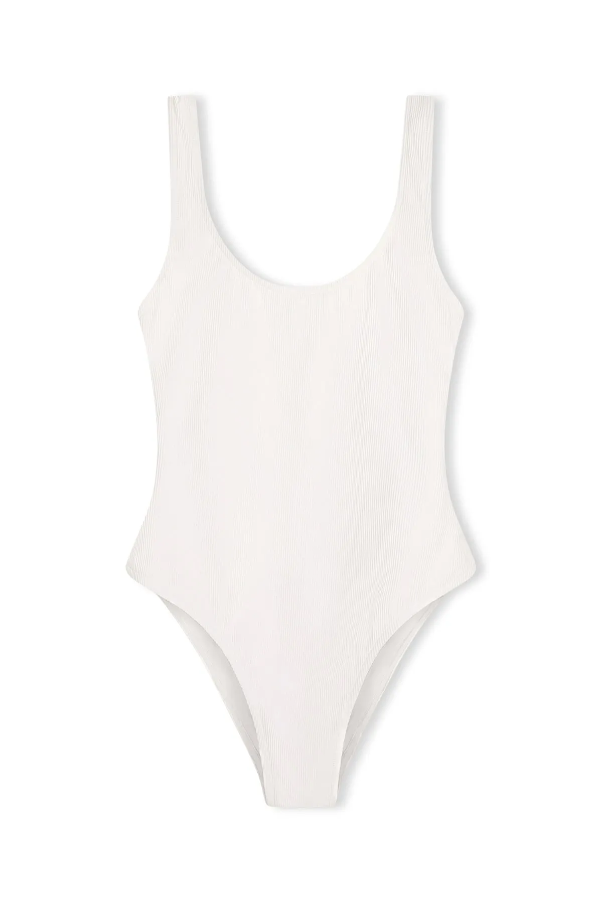 Signature Stripe Scoop One Piece - White sold by Zulu and Zephyr product image thumbnail 2