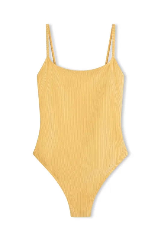Signature Stripe Simple One Piece - Marigold sold by Zulu and Zephyr
