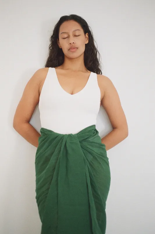 Signature Stripe Bikini One Piece - White sold by Zulu and Zephyr