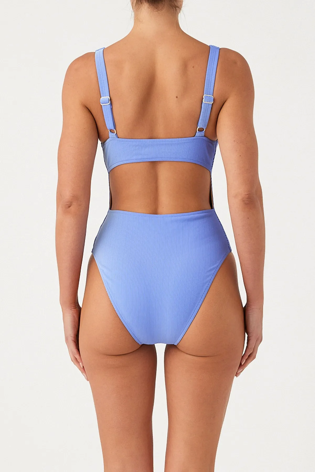 Signature Stripe Bikini One Piece - Sky sold by Zulu and Zephyr product image thumbnail 4