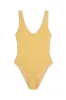 Signature Stripe Bikini One Piece - Marigold sold by Zulu and Zephyr