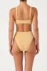 Signature Stripe Bikini One Piece - Marigold sold by Zulu and Zephyr