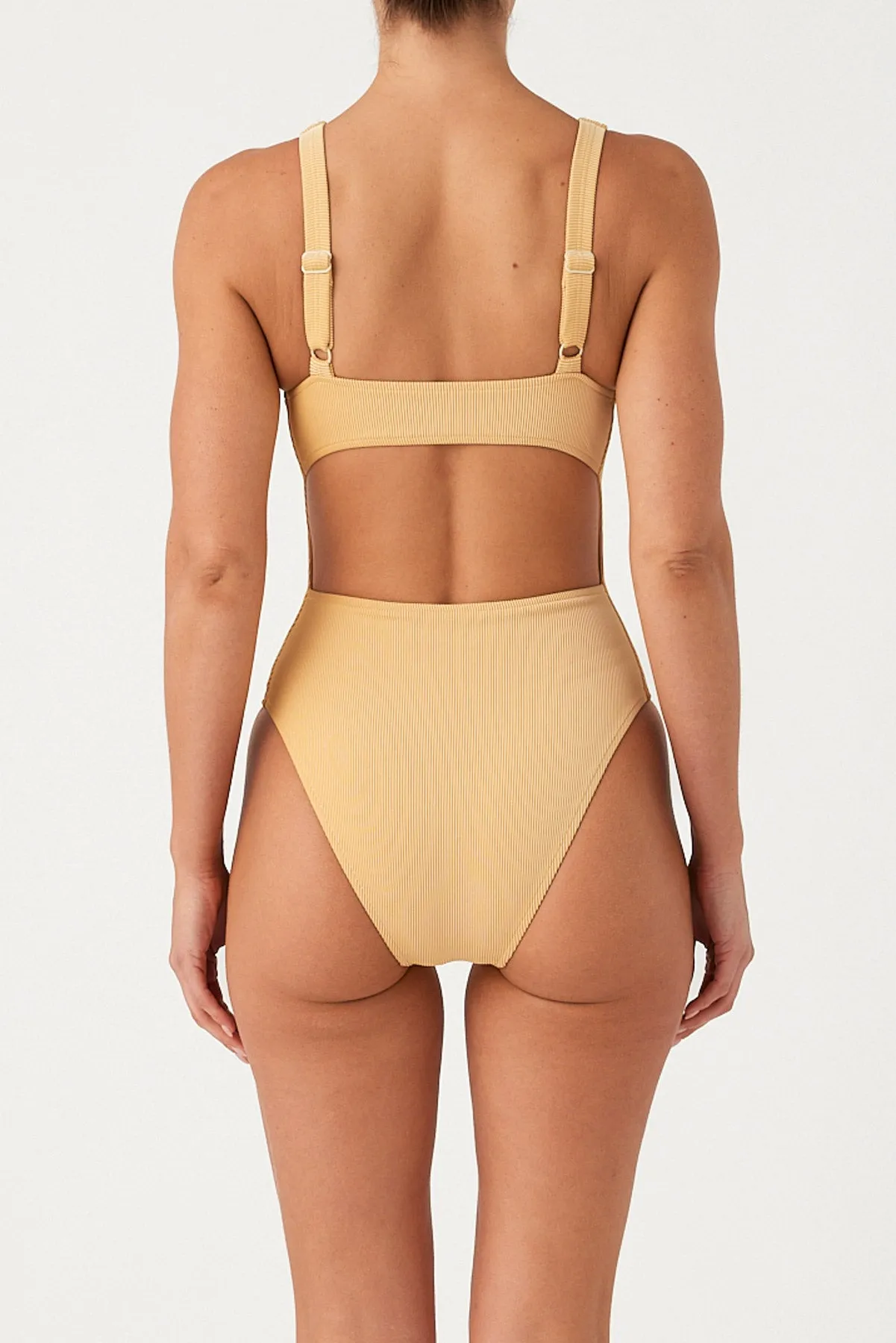 Signature Stripe Bikini One Piece - Marigold sold by Zulu and Zephyr product image thumbnail 4