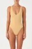Signature Stripe Bikini One Piece - Marigold sold by Zulu and Zephyr