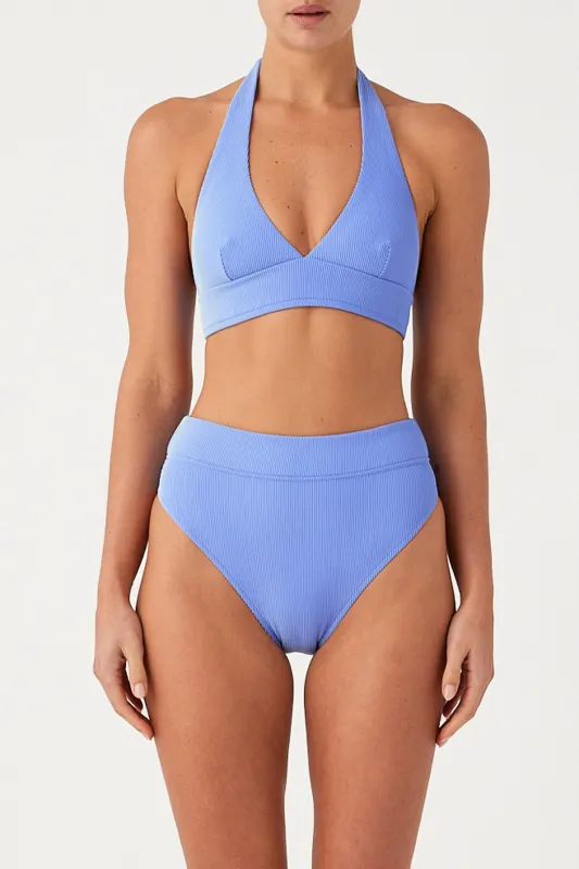 Signature Stripe High Waisted Brief - Sky sold by Zulu and Zephyr
