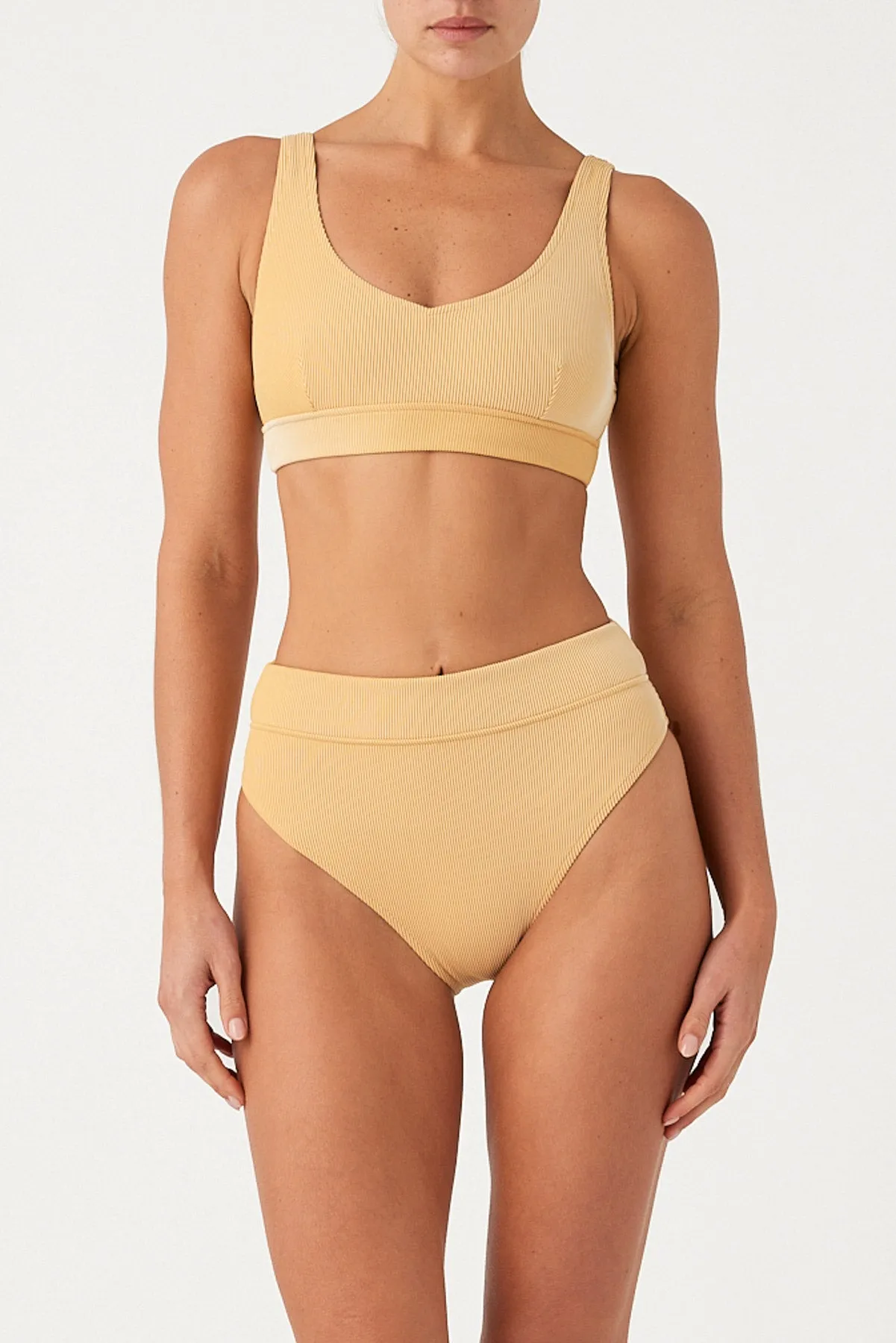 Signature Stripe High Waisted Brief - Marigold sold by Zulu and Zephyr product image thumbnail 5