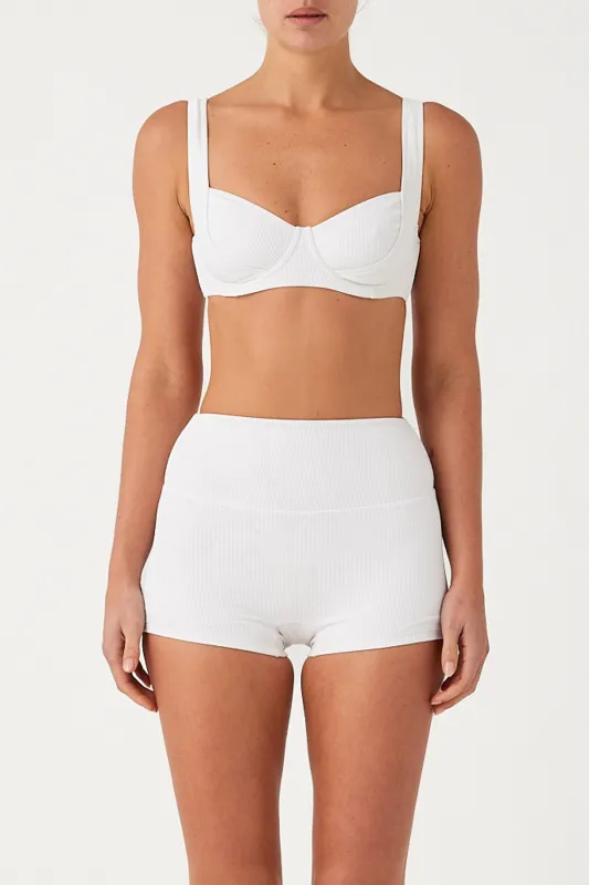 Signature Stripe Boy Short - White sold by Zulu and Zephyr