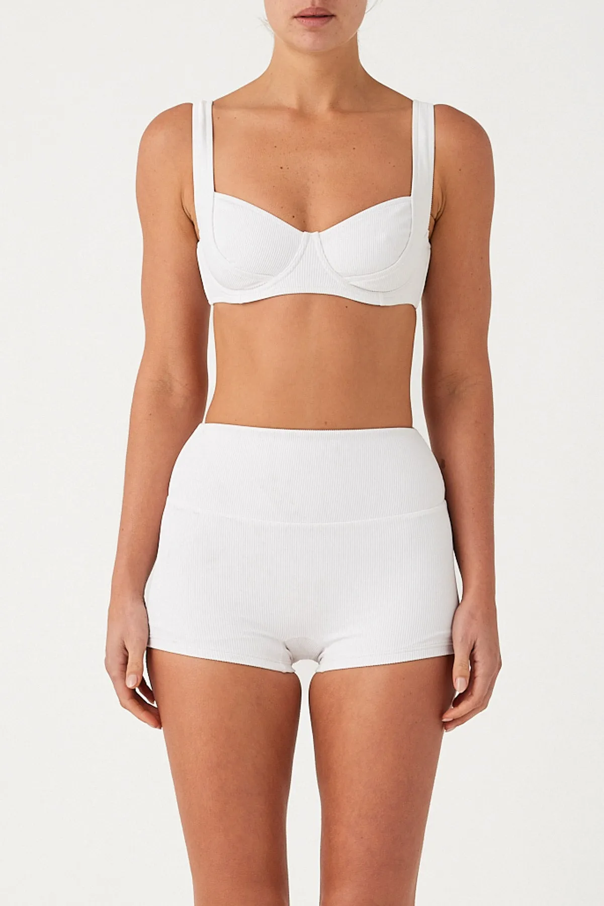 Signature Stripe Boy Short - White sold by Zulu and Zephyr