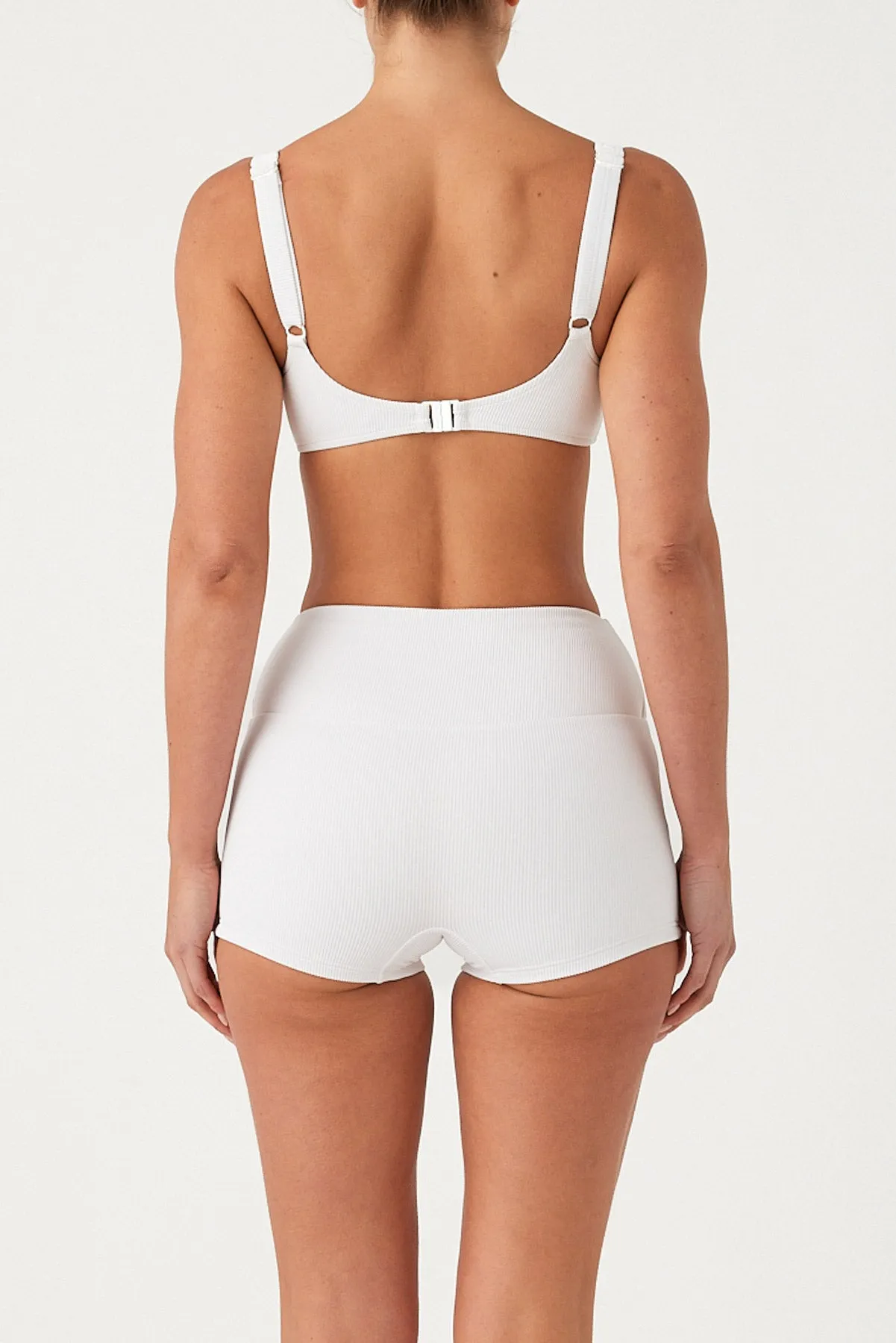 Signature Stripe Boy Short - White sold by Zulu and Zephyr product image thumbnail 4