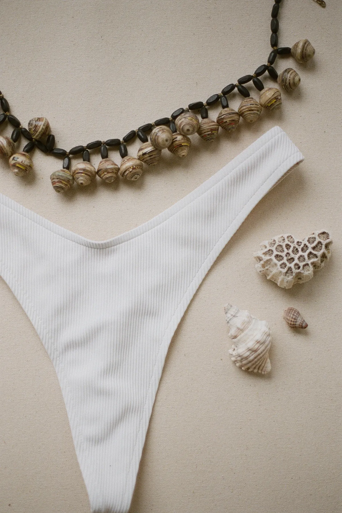 Signature Stripe Thong Brief - White sold by Zulu and Zephyr