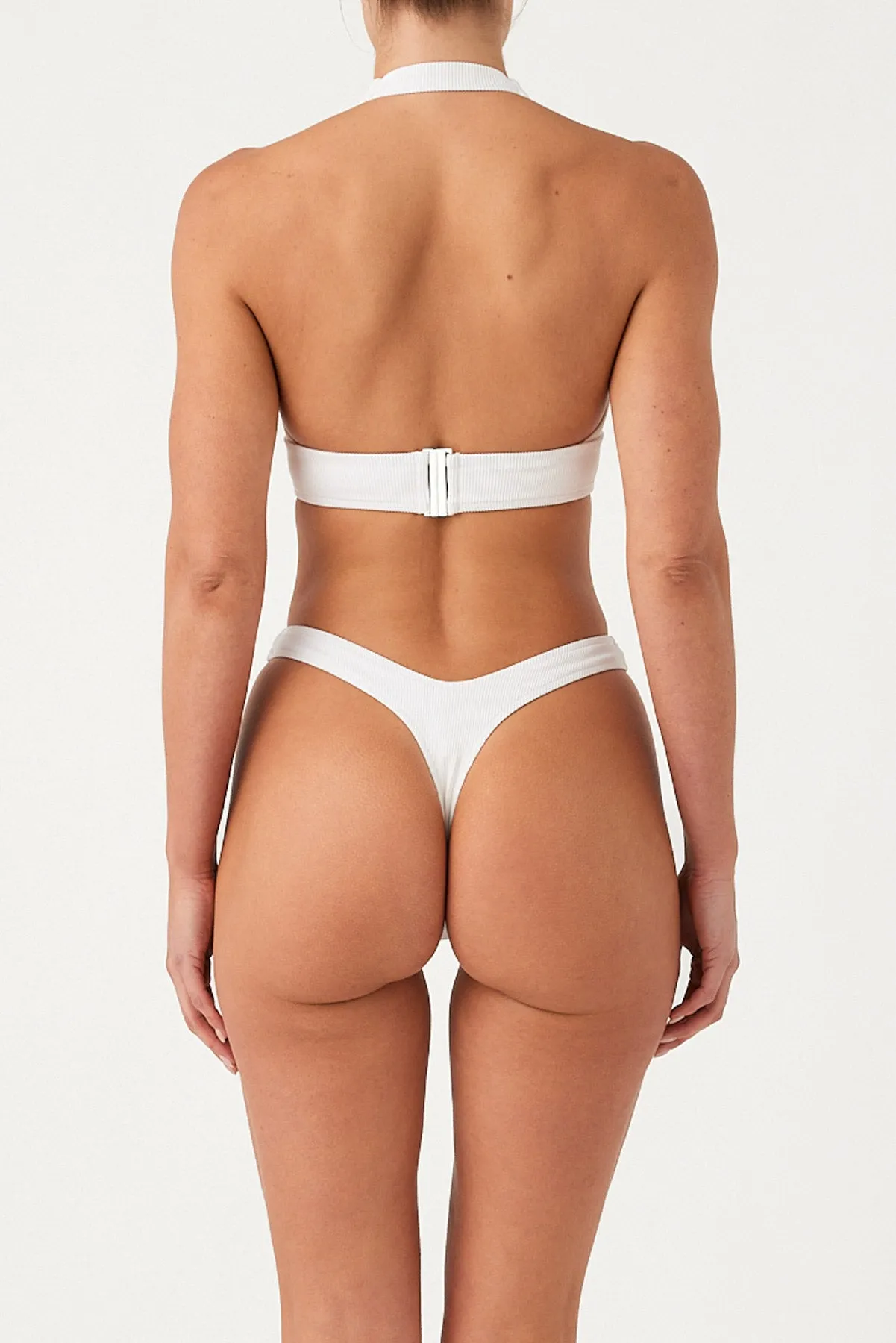 Signature Stripe Thong Brief - White sold by Zulu and Zephyr product image thumbnail 2
