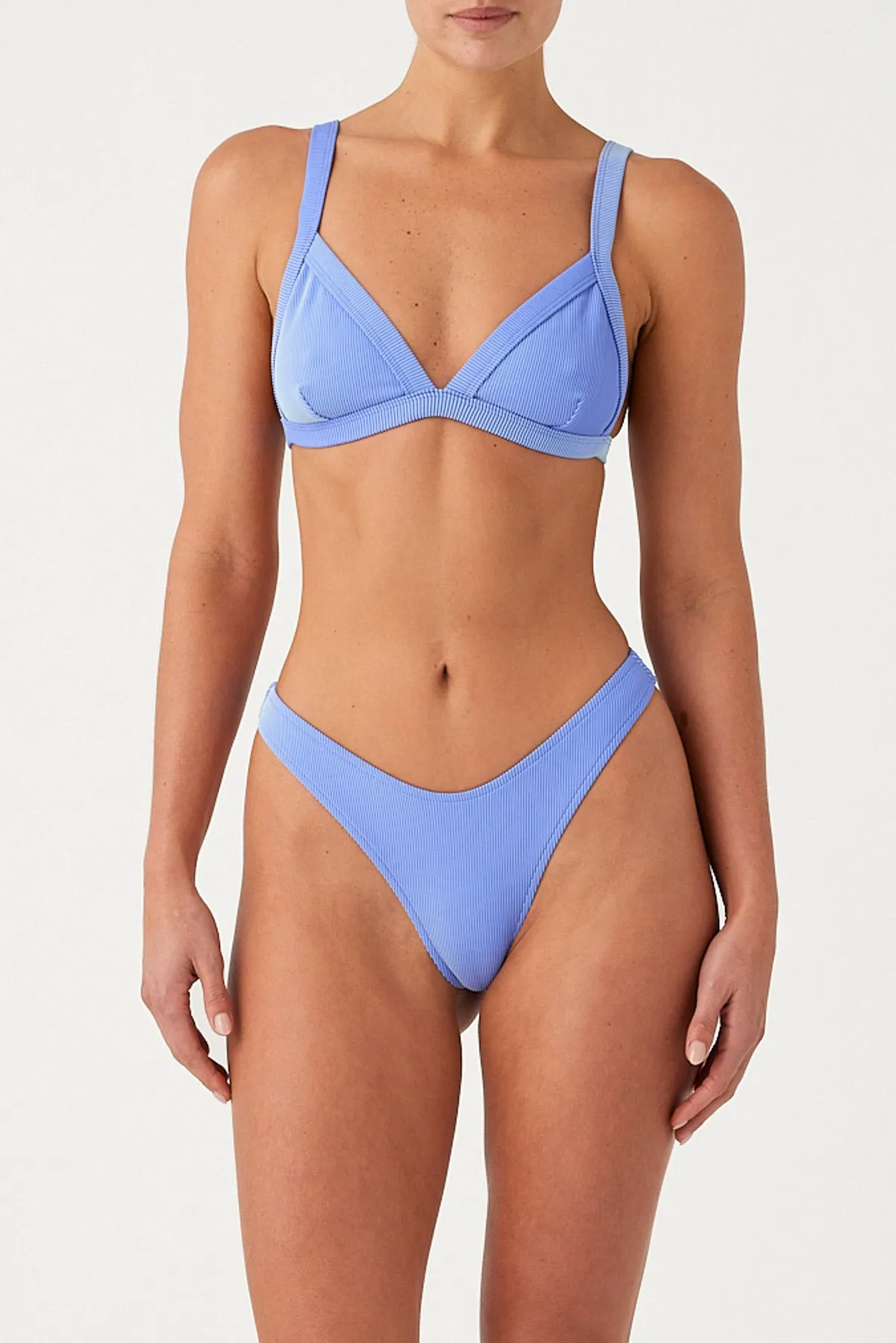 Signature Stripe Thong Brief - Sky sold by Zulu and Zephyr product image thumbnail 3