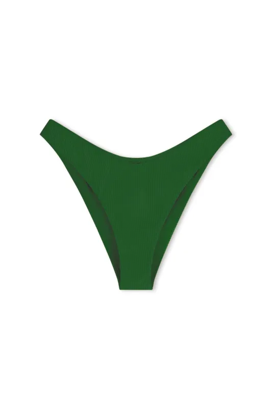 Signature Stripe Curve Brief - Tallow Green sold by Zulu and Zephyr