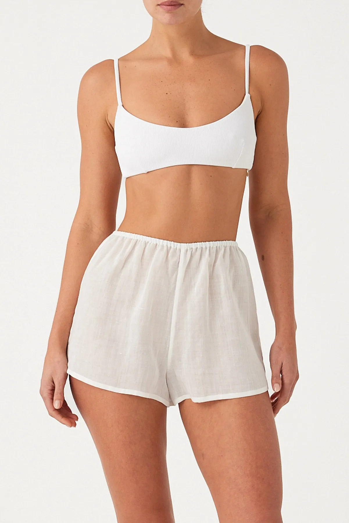 Signature Ramie Short - White sold by Zulu and Zephyr product image thumbnail 3