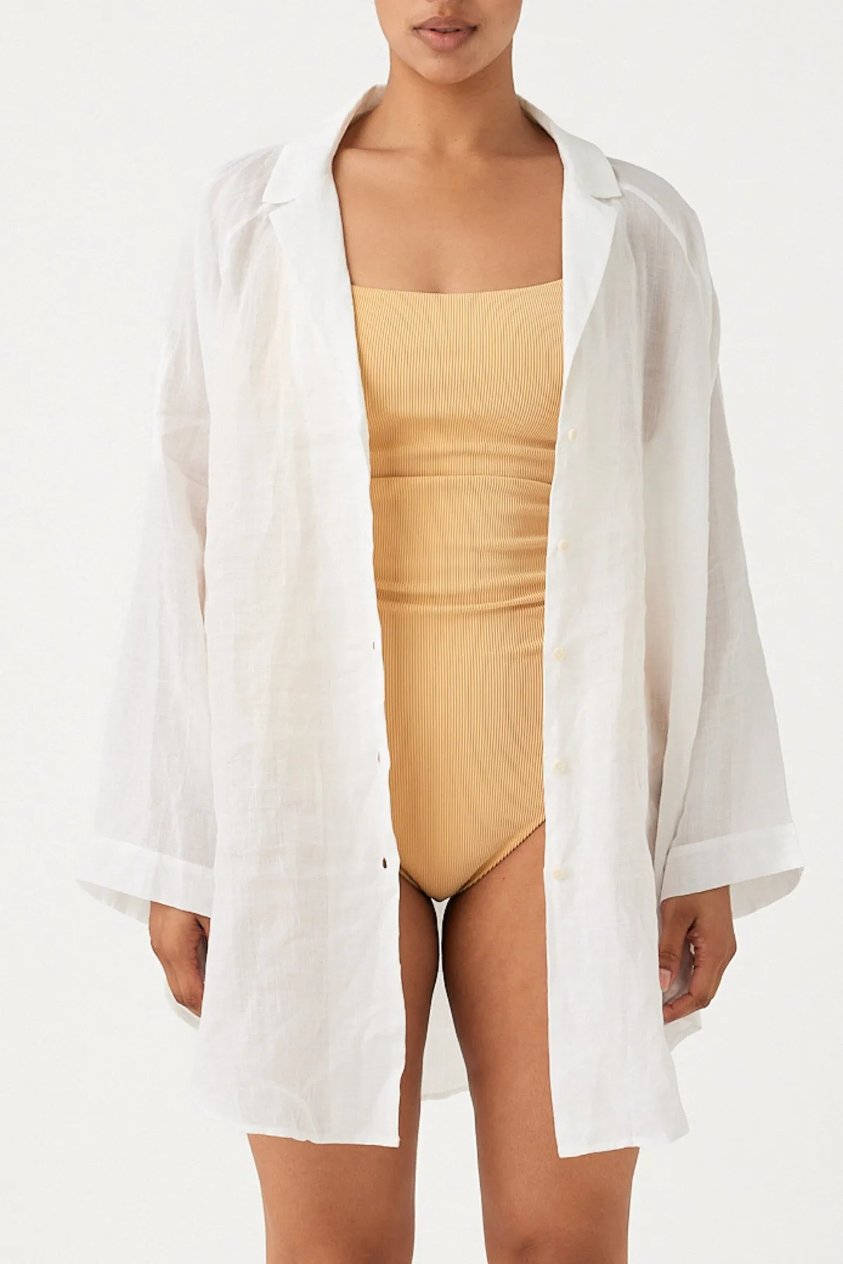 Signature Ramie Shirt - White sold by Zulu and Zephyr product image thumbnail 3