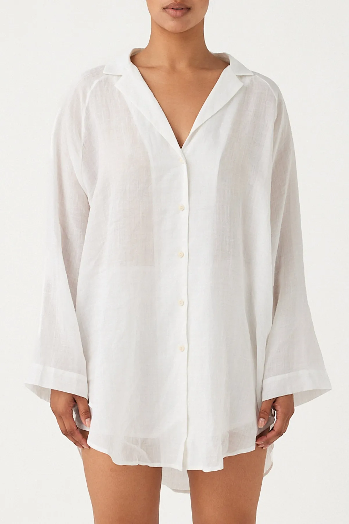 Signature Ramie Shirt - White sold by Zulu and Zephyr product image thumbnail 4