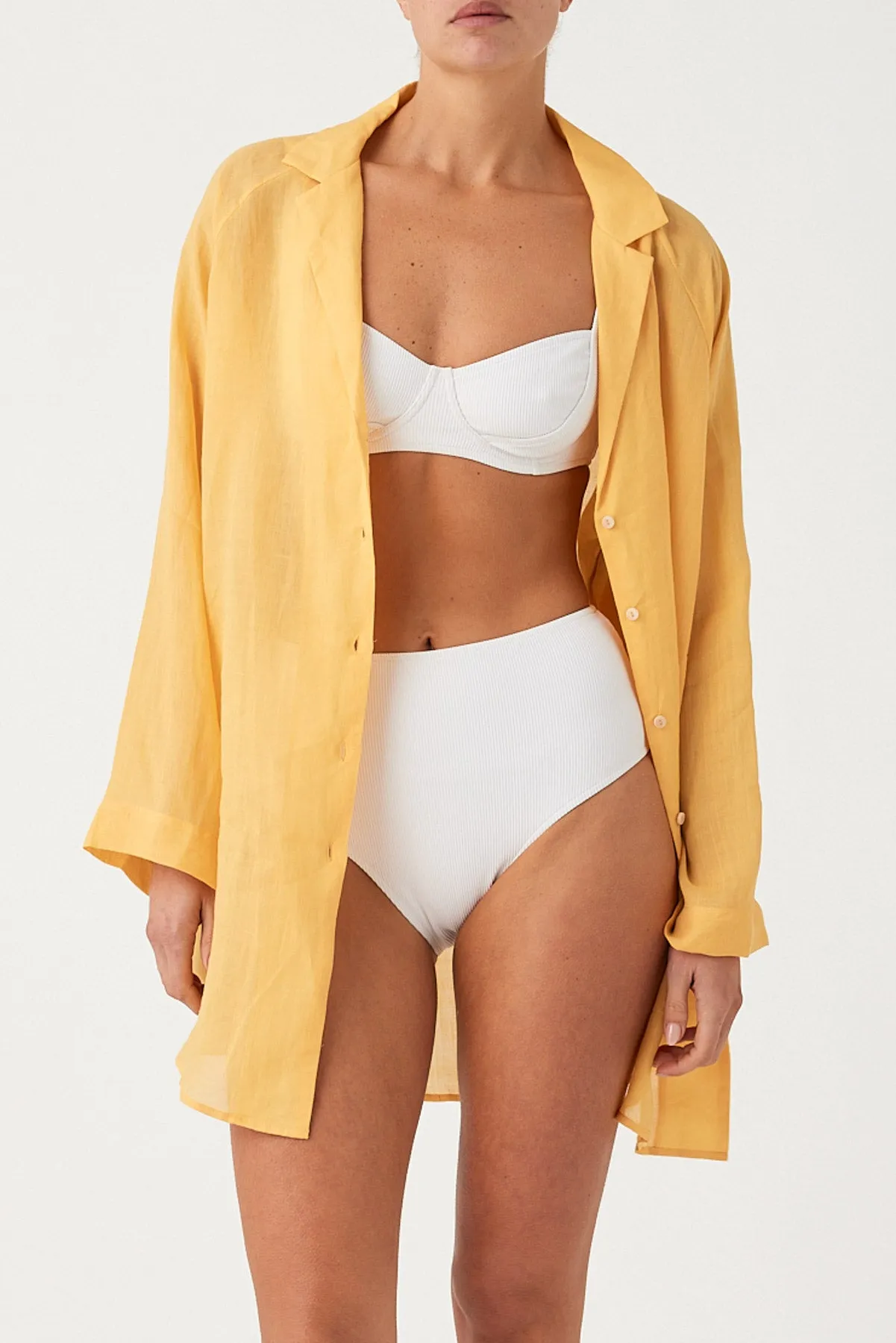 Signature Ramie Shirt - Marigold sold by Zulu and Zephyr product image thumbnail 4