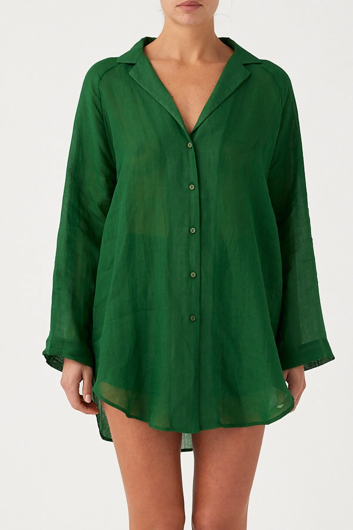 Signature Ramie Shirt - Tallow Green sold by Zulu and Zephyr product image thumbnail 2