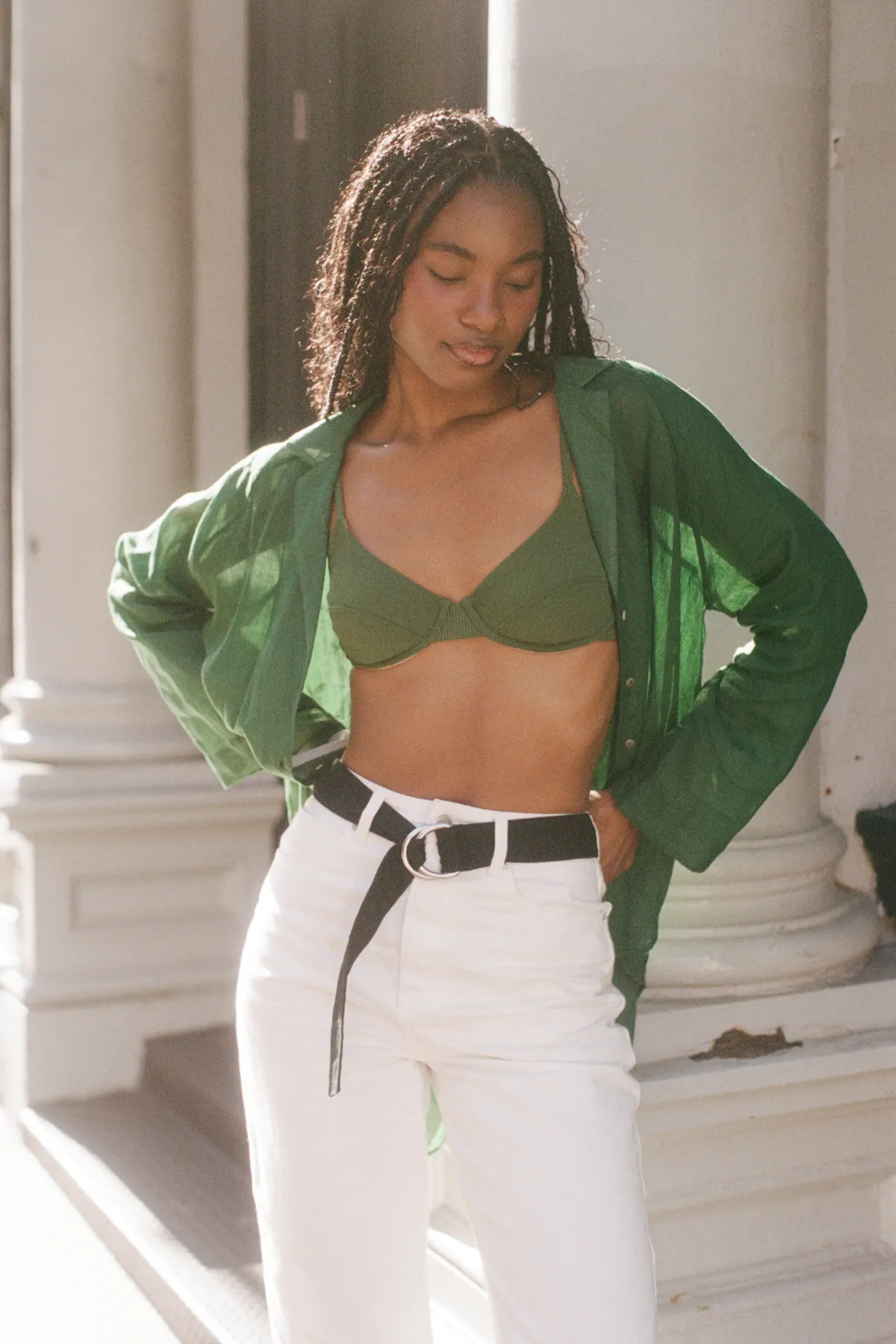 Signature Ramie Shirt - Tallow Green sold by Zulu and Zephyr product image thumbnail 4