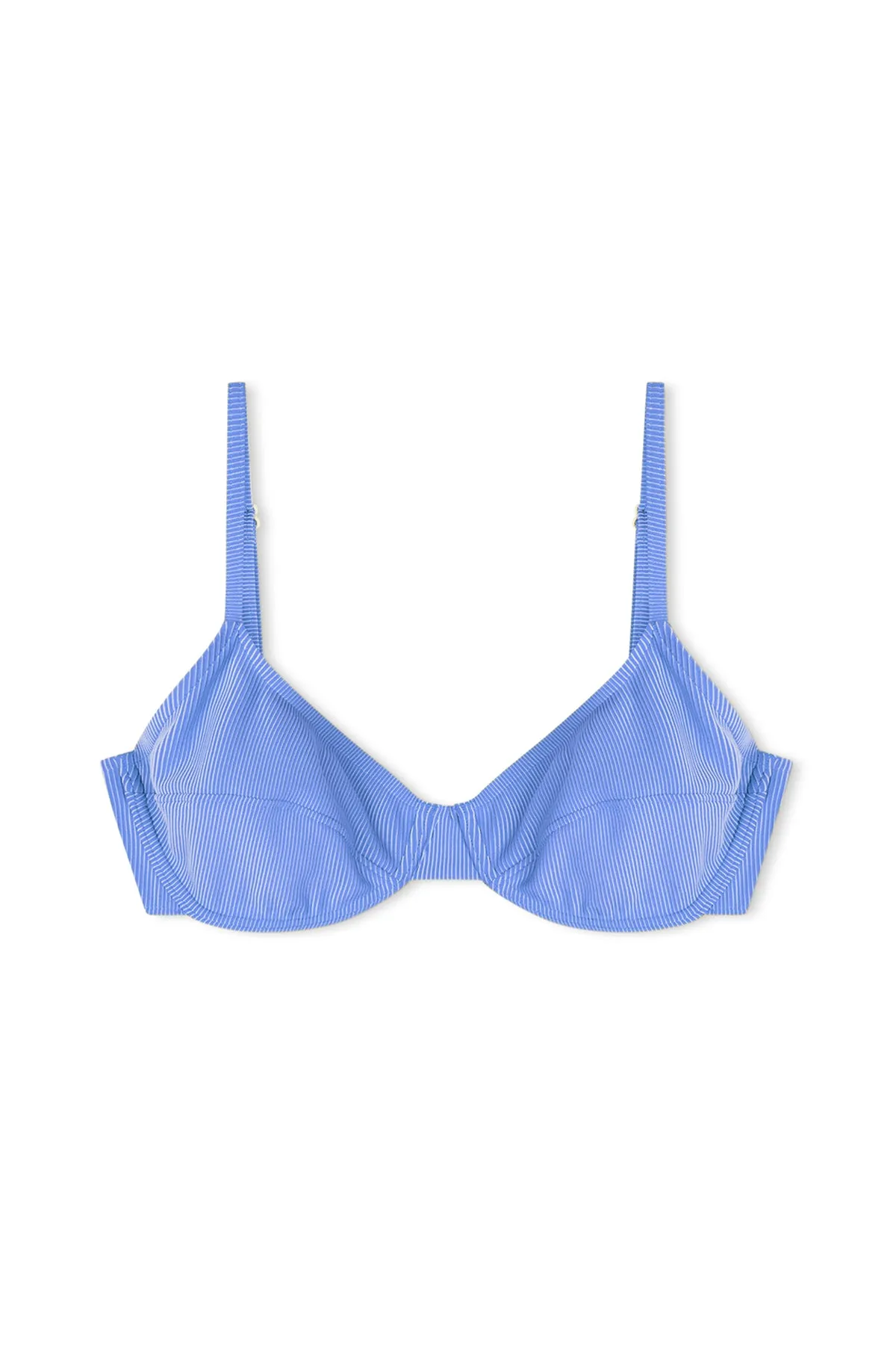 Signature Stripe Balconette Bra Cup Top - Sky sold by Zulu and Zephyr product image thumbnail 5