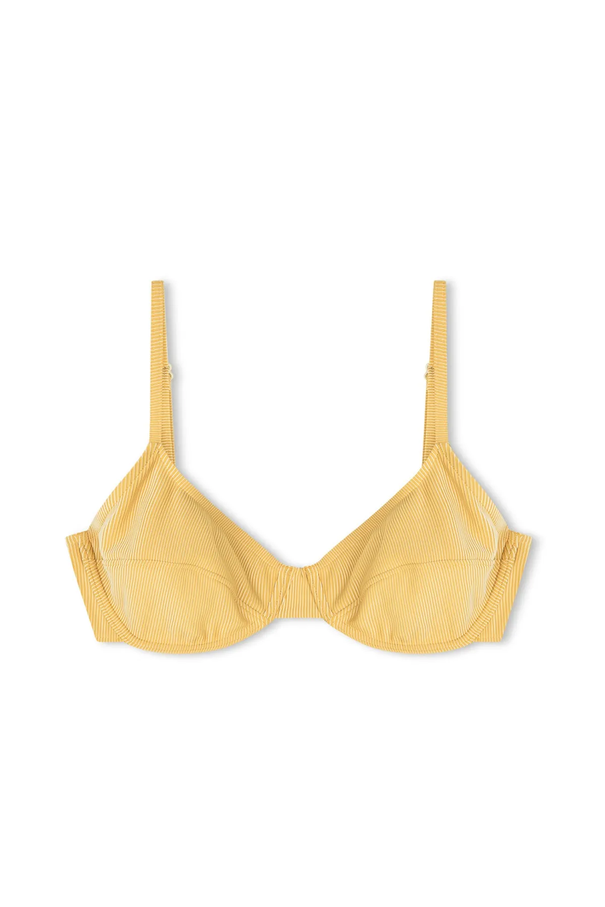 Signature Stripe Balconette Bra Cup Top - Marigold sold by Zulu and Zephyr product image thumbnail 2