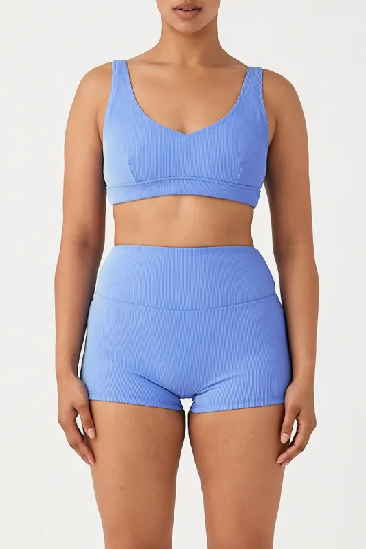 Signature Stripe Waistband Bralette Top - Sky sold by Zulu and Zephyr