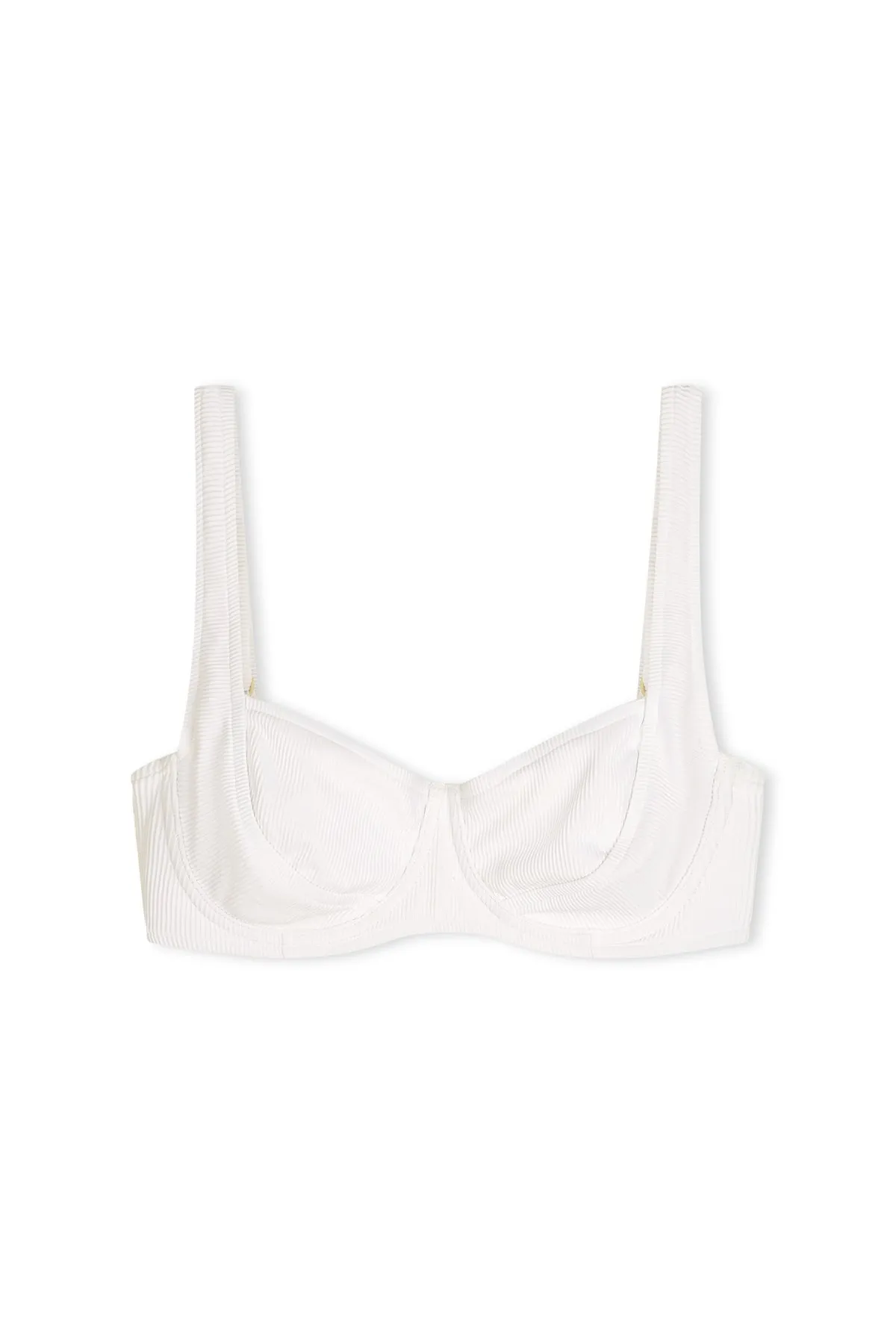 Signature Stripe Bra Cup Top - White sold by Zulu and Zephyr product image thumbnail 4