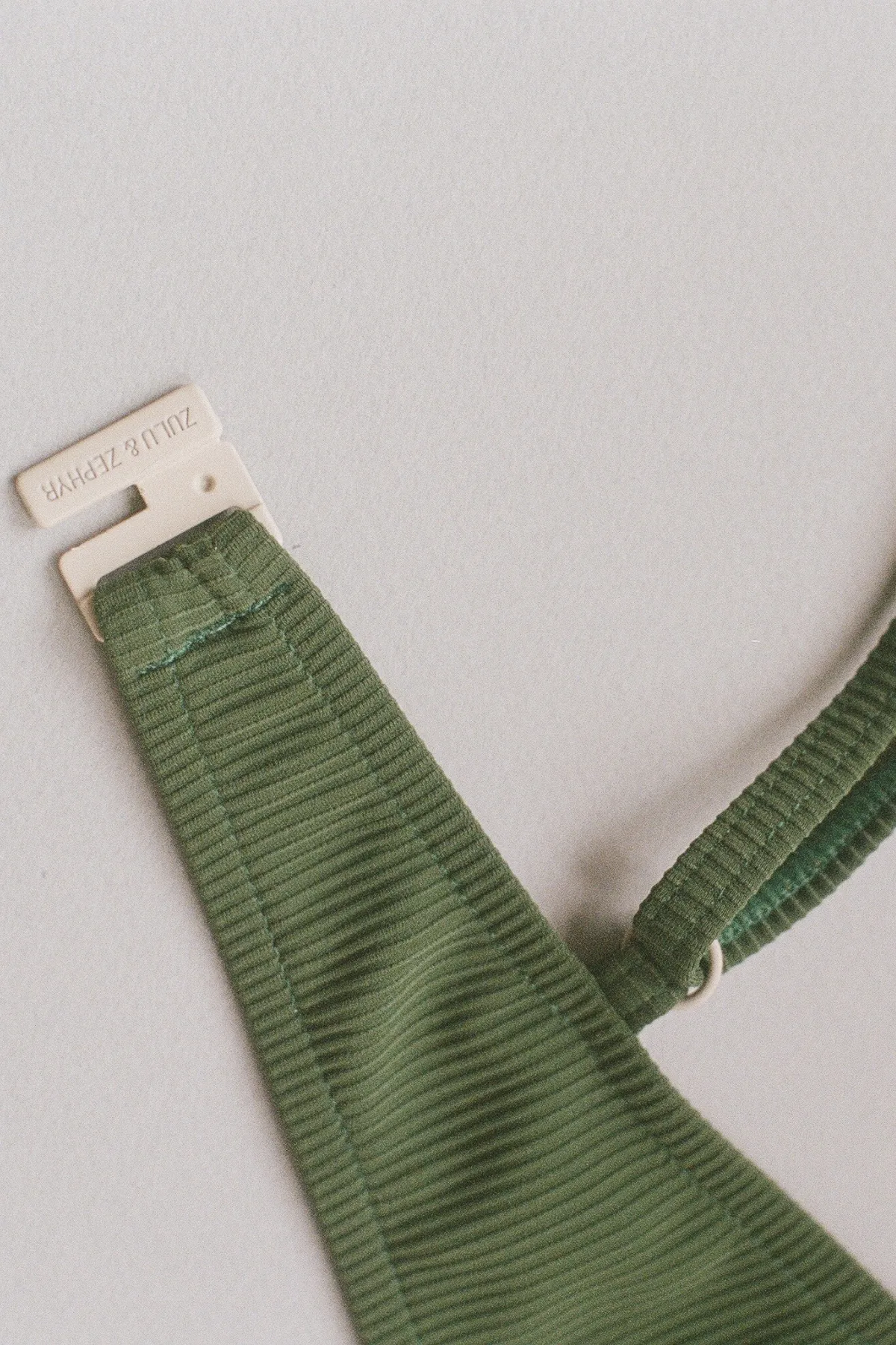 Signature Stripe Bra Cup Top - Tallow Green sold by Zulu and Zephyr product image thumbnail 4