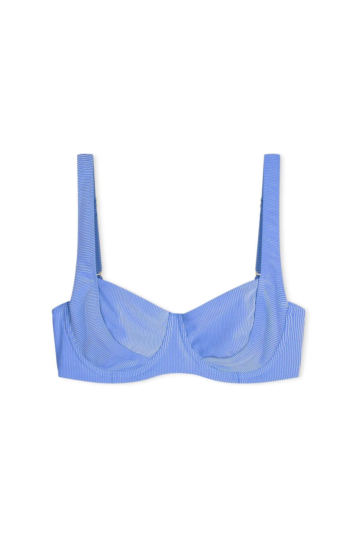 Signature Stripe Bra Cup Top - Sky sold by Zulu and Zephyr product image thumbnail 2