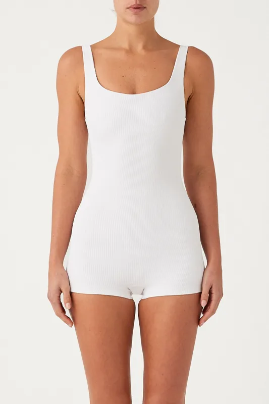 Signature Stripe Bodysuit - White sold by Zulu and Zephyr