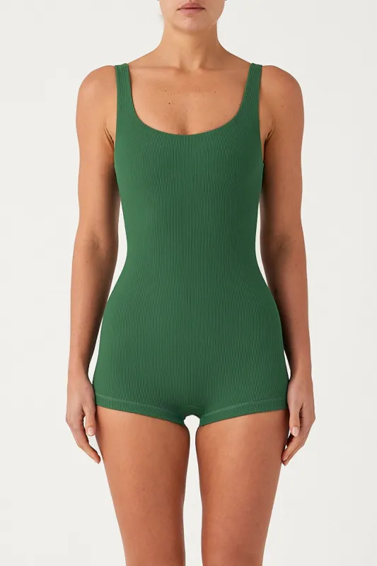 Signature Stripe Bodysuit - Tallow Green sold by Zulu and Zephyr