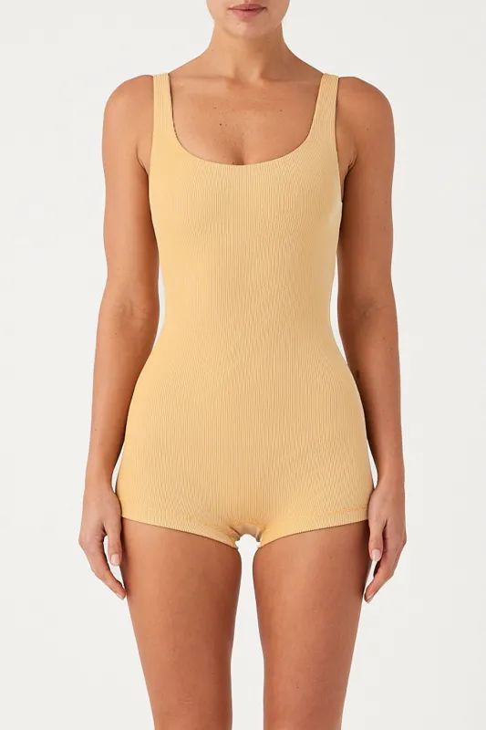 Signature Stripe Bodysuit - Marigold sold by Zulu and Zephyr