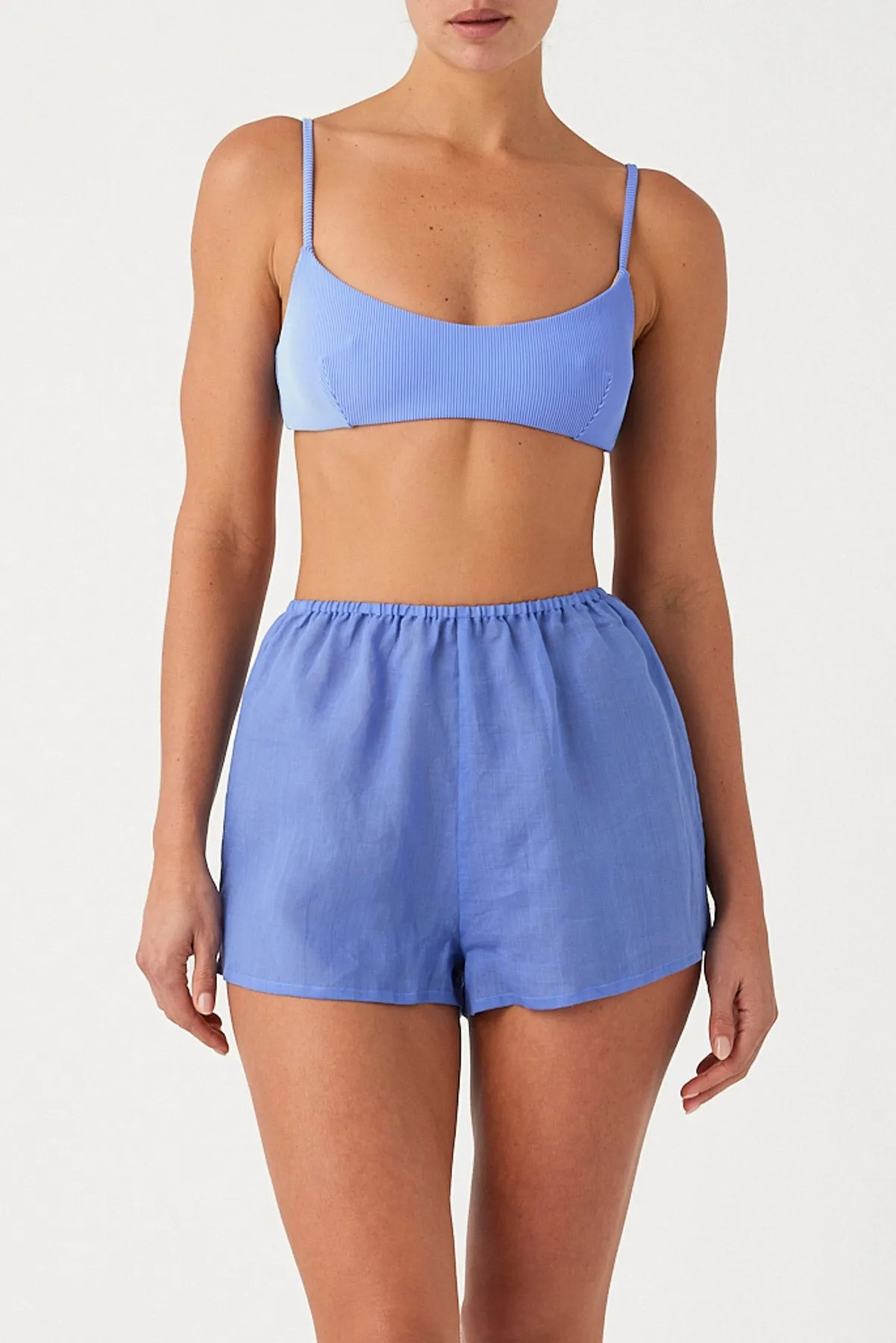 Signature Ramie Short - Sky sold by Zulu and Zephyr product image thumbnail 2