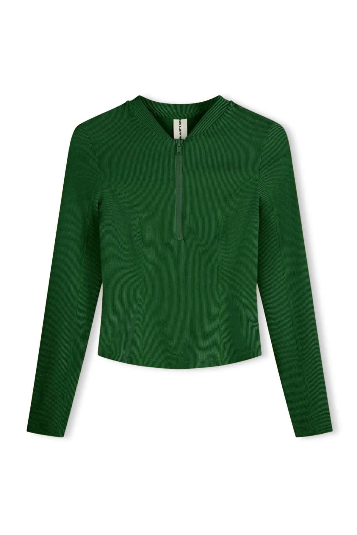 Signature Stripe Long Sleeve Rash Guard - Tallow Green sold by Zulu and Zephyr