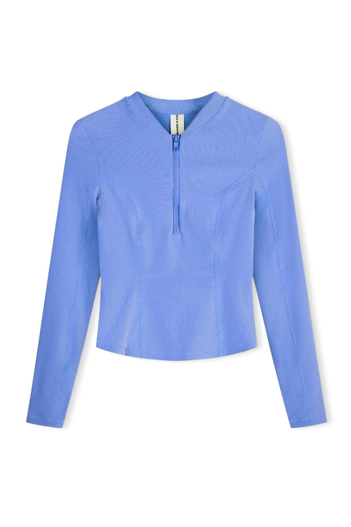 Signature Stripe Long Sleeve Rash Guard - Sky sold by Zulu and Zephyr product image thumbnail 2