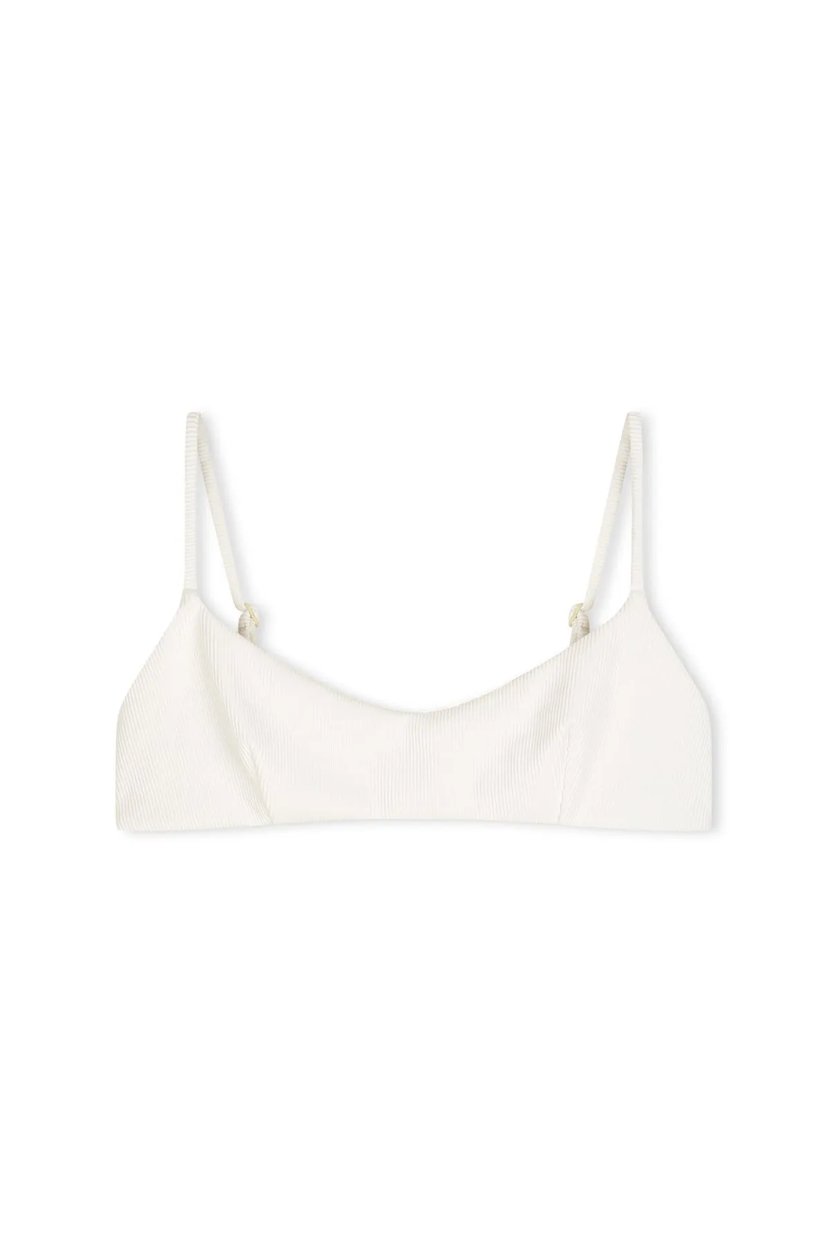 Signature Stripe Minimal Bralette Top - White sold by Zulu and Zephyr product image thumbnail 5