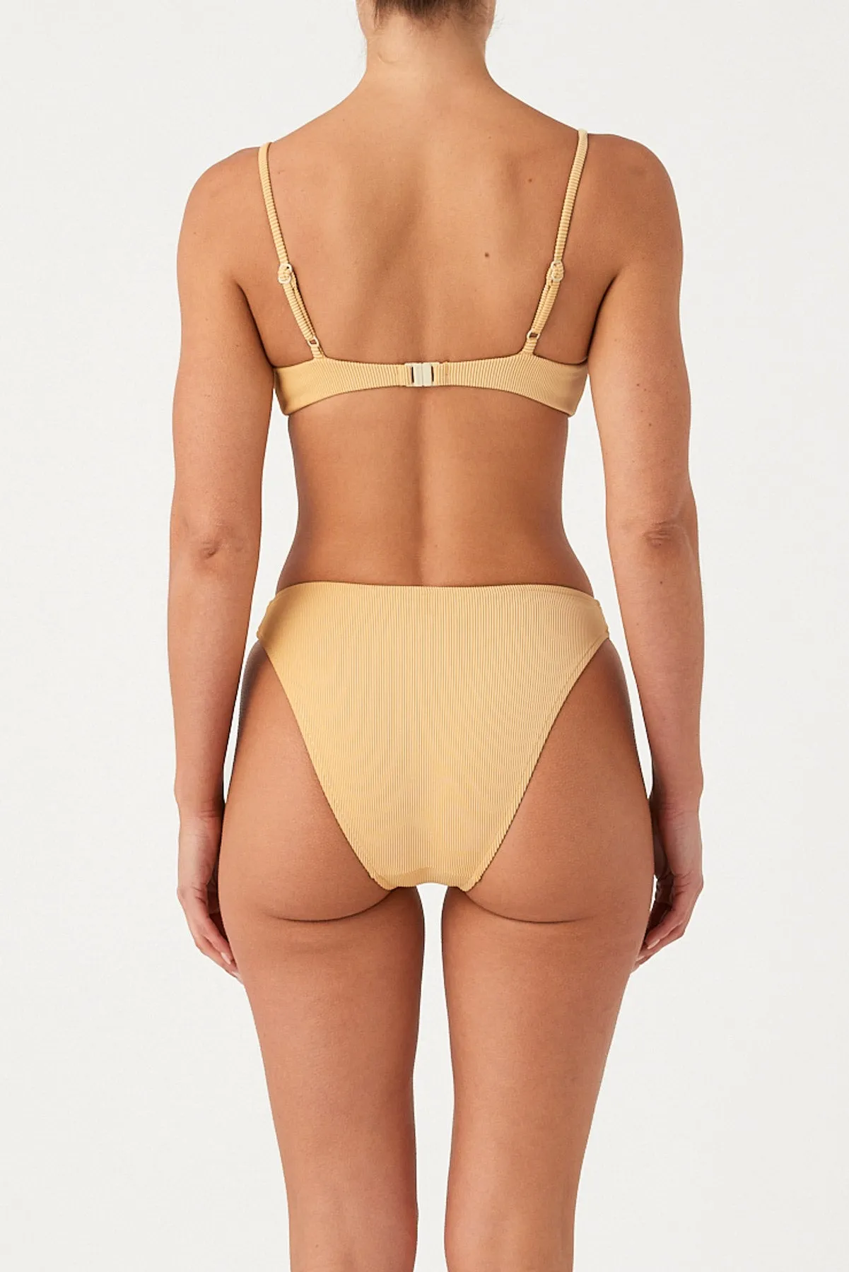 Signature Stripe Minimal Bralette Top - Marigold sold by Zulu and Zephyr product image thumbnail 4