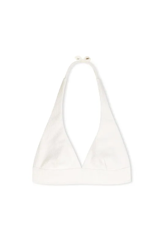 Signature Stripe Halter Top - White sold by Zulu and Zephyr