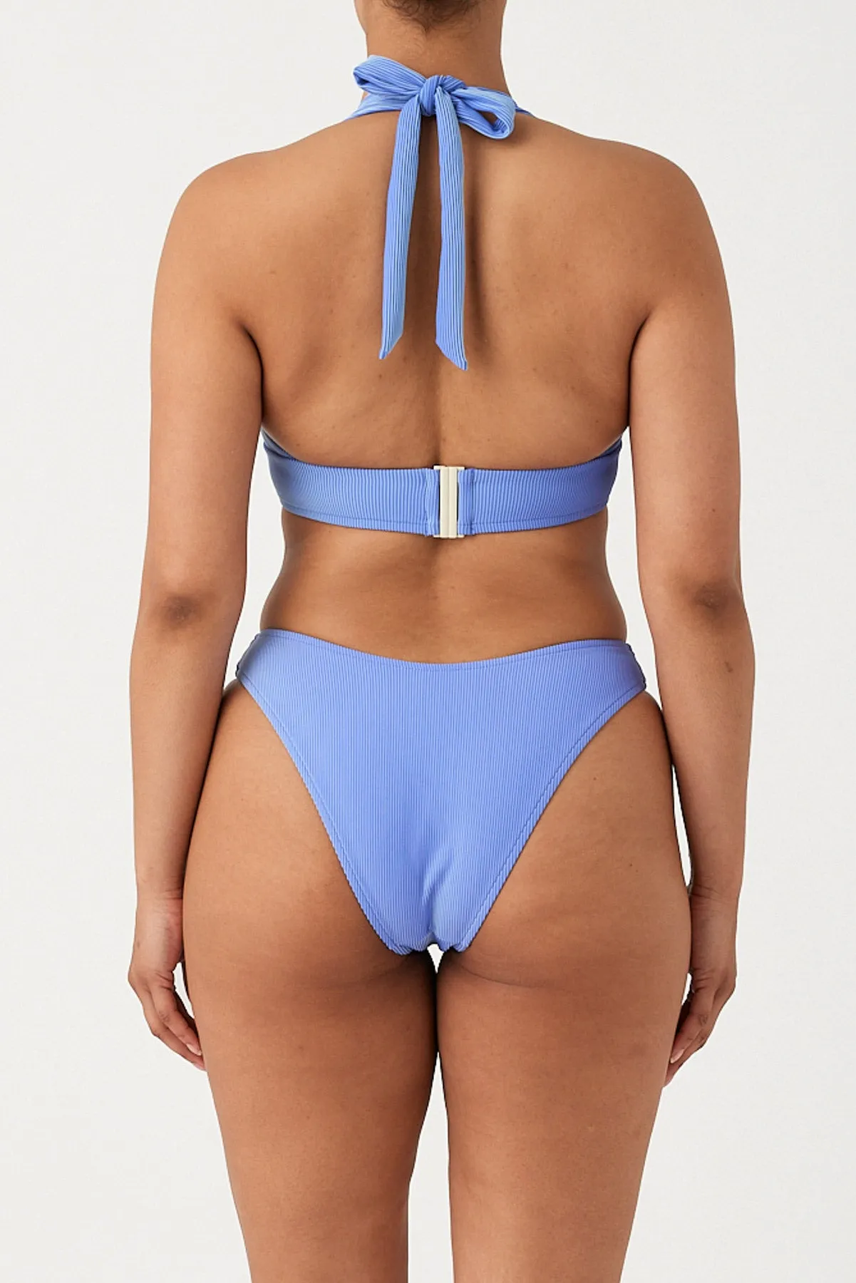 Signature Stripe Halter Top - Sky sold by Zulu and Zephyr product image thumbnail 4