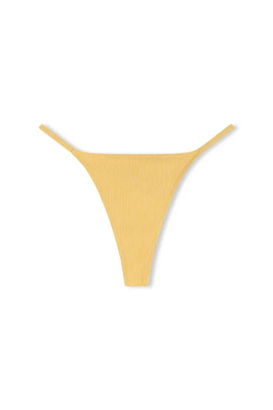 Signature Stripe String Thong Brief - Marigold sold by Zulu and Zephyr