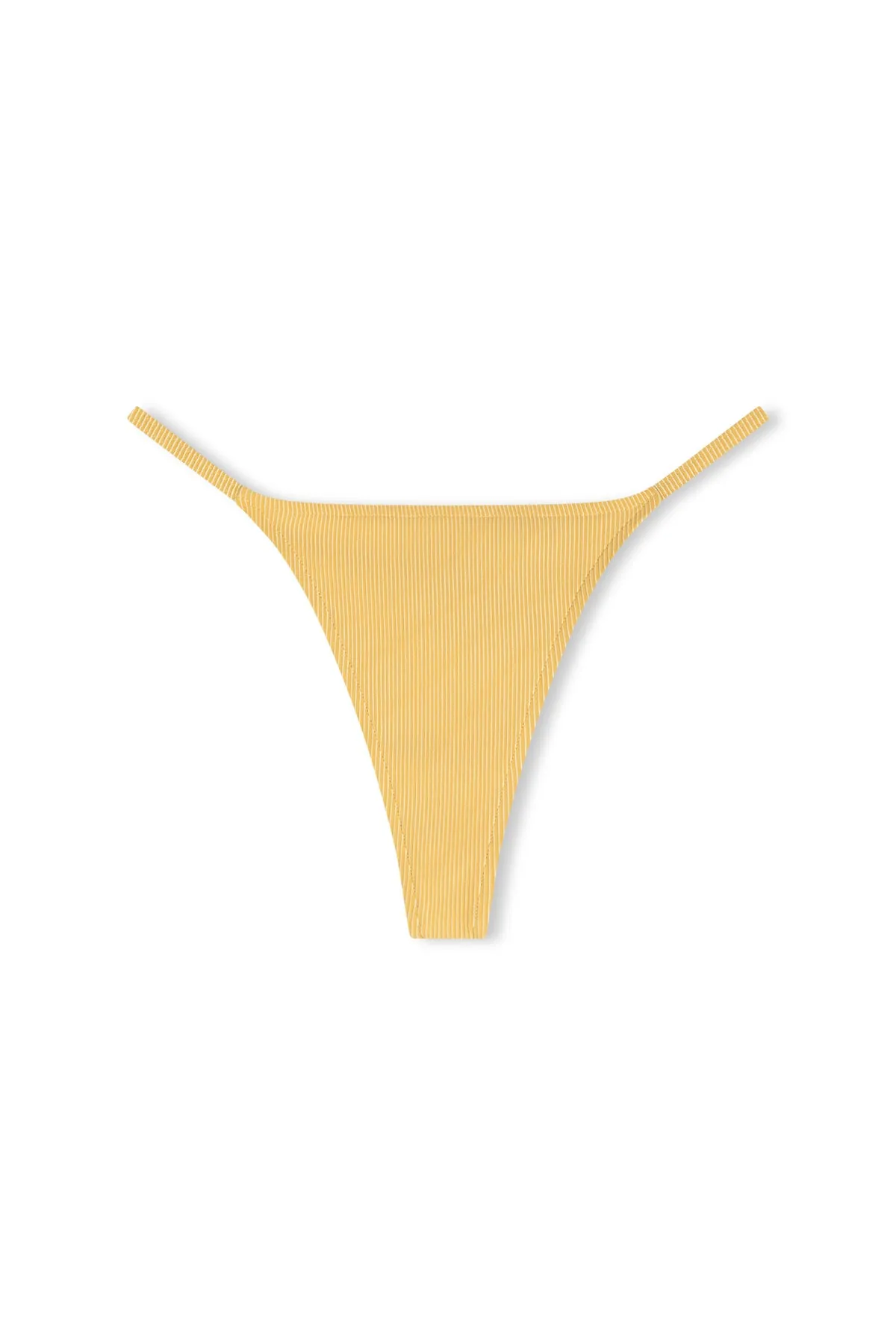 Signature Stripe String Thong Brief - Marigold sold by Zulu and Zephyr